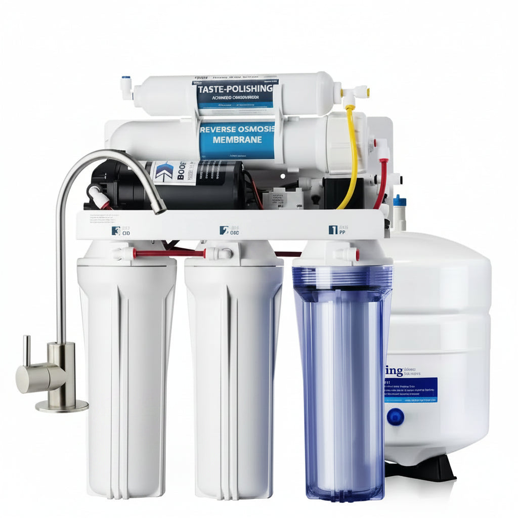 Maximum Performance under Sink Reverse Osmosis Drinking Water Filtration System with Booster Pump