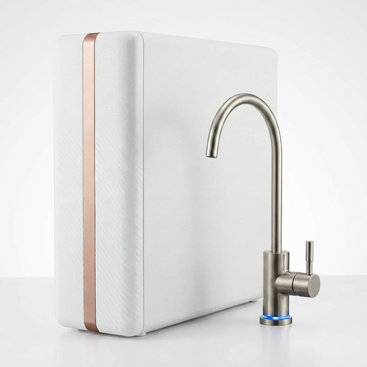 Reverse Osmosis Water Filter System Built for High Capacity, 600 GPD Tankless Design, 7-Stage Filtration — Studio Shot